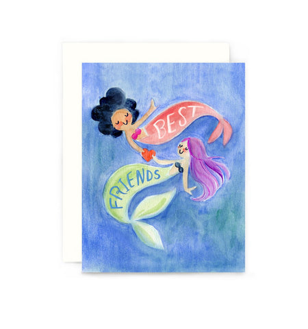 Mermaid Best Friends Card