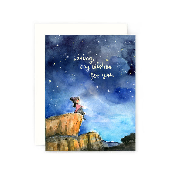 Saving My Wishes For You Greeting Card