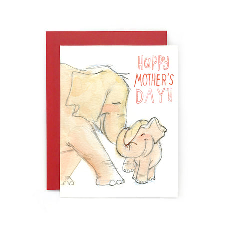 Elephant Mother's Day Card