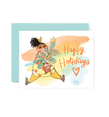 Holiday Fiddle Leaf Card