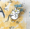 Silly Kitty Enamel Pin