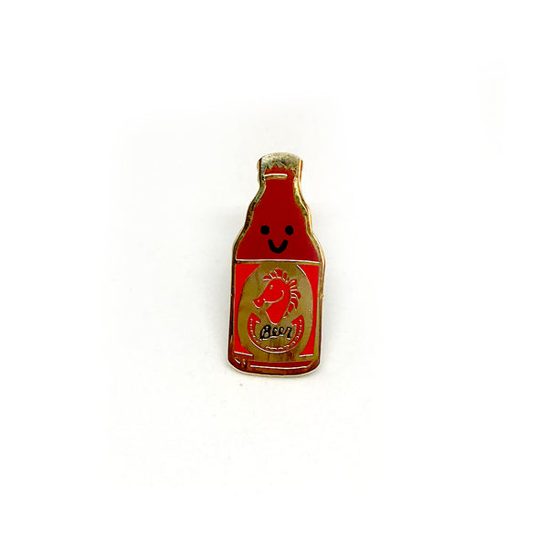 Red Horse Beer Enamel Pin