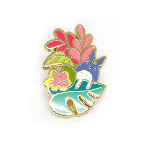Flora Totoro Enamel Pin