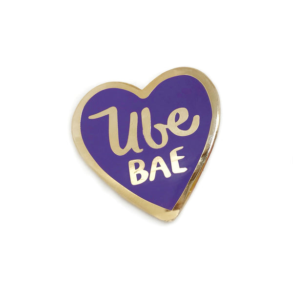 Ube Bae Rose Gold Enamel Pin