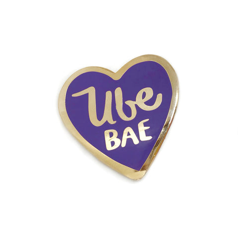 Ube Bae Rose Gold Enamel Pin