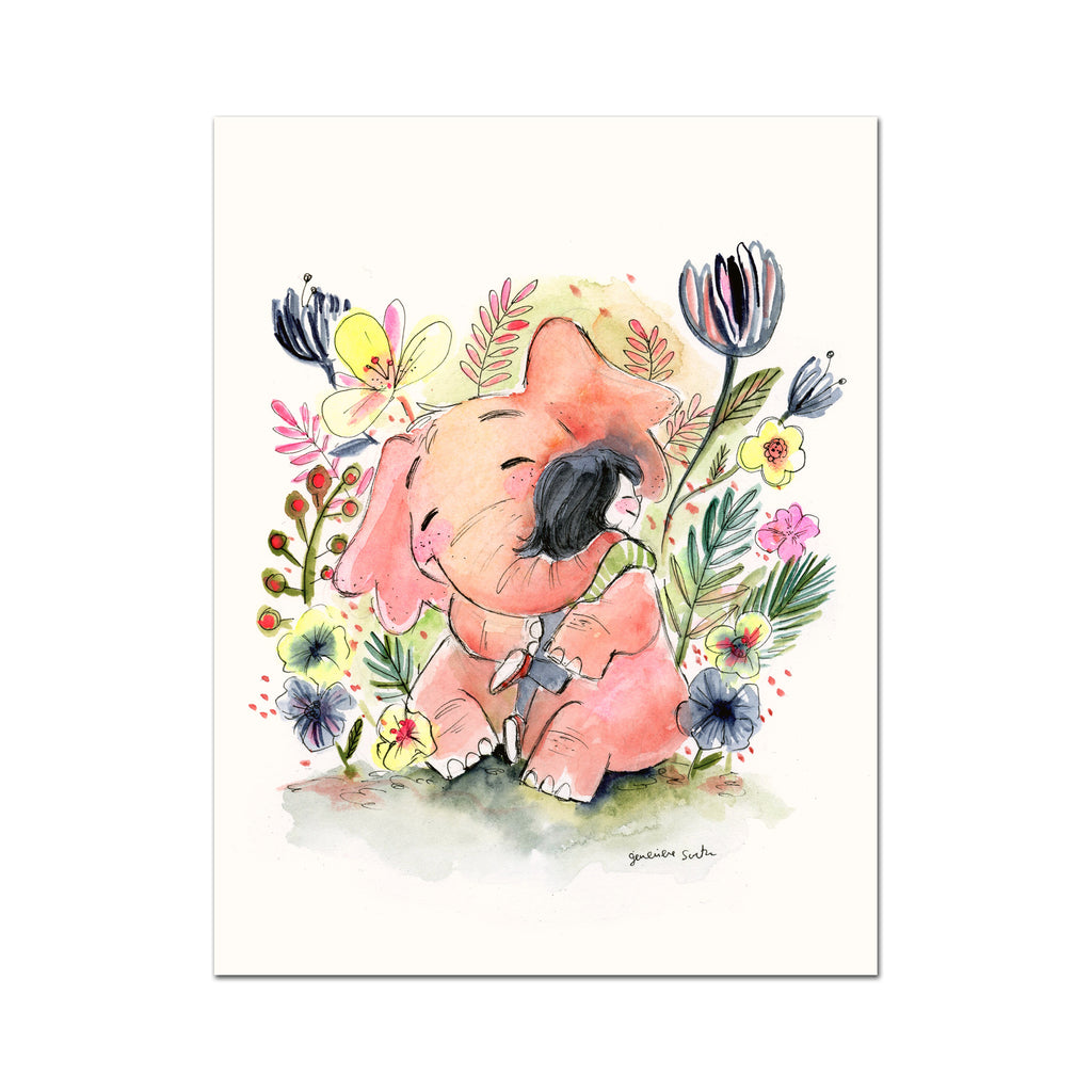 Covid-19 Mini Art Print - Big Hug