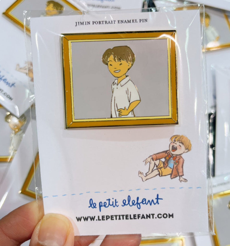 Run BTS Jimin Good Boy Portrait Enamel Pin
