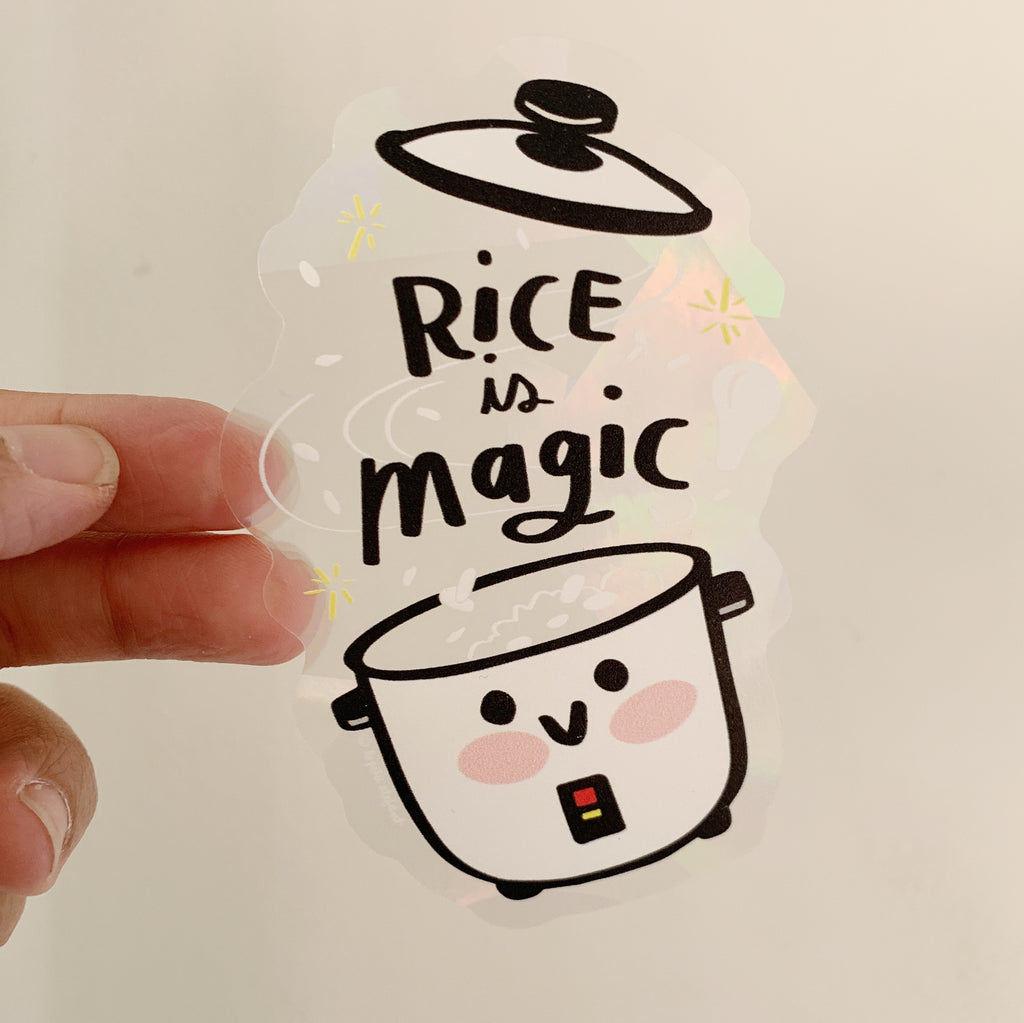Rice is Magic Suncatcher Rainbow Decal Sticker – Le Petit Elefant