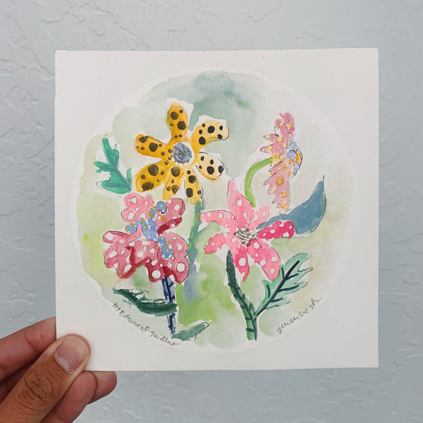 Yayoi Kusama Flowers Original Art