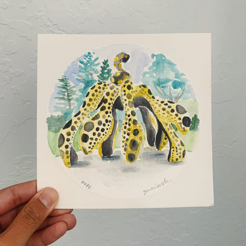Yayoi Kusama Pumpkin #1 Original Art
