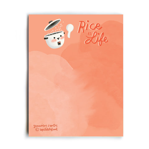 Rice is Life Notepad