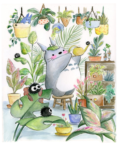 Green Thumb Totoro Original Art