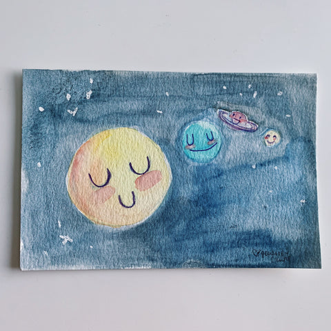 Happy Planets Original Art