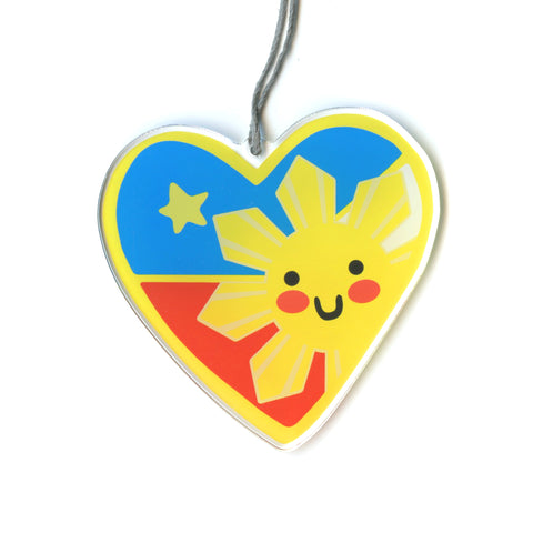 Philippine Heart Holiday Ornament