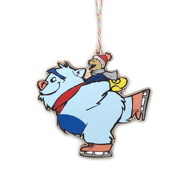 Ice Skating Holiday Ornament
