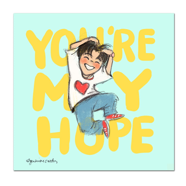 BTS J-Hope You're My Hope Art Print