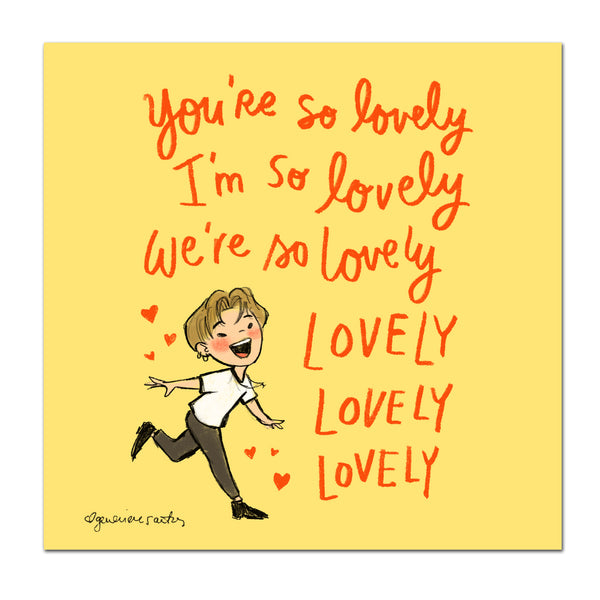 BTS Jimin So Lovely Art Print