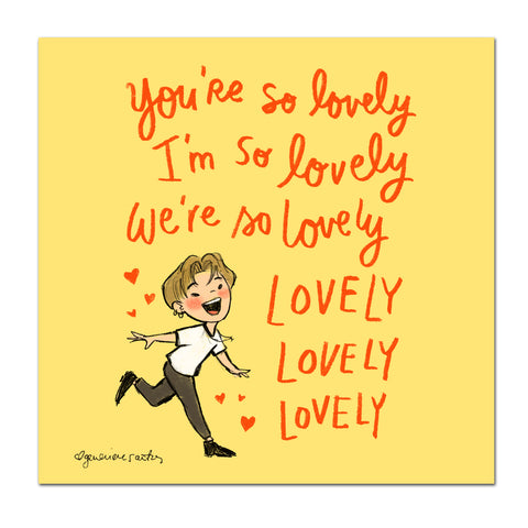 BTS Jimin So Lovely Art Print