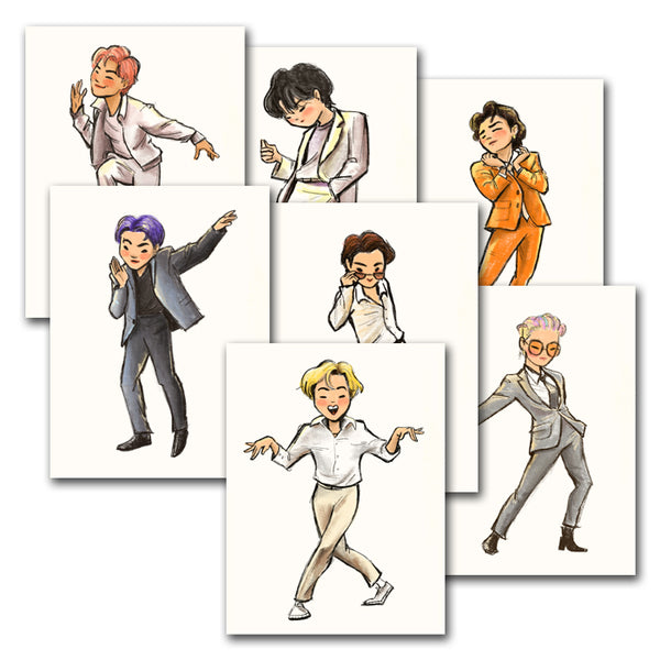 BTS Butter Art Print SET of all members