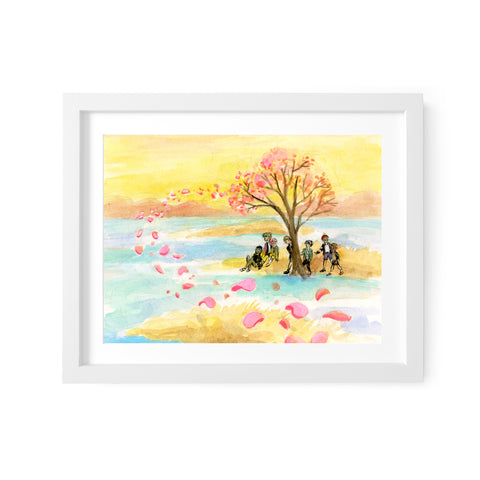 BTS Spring Day Art Print