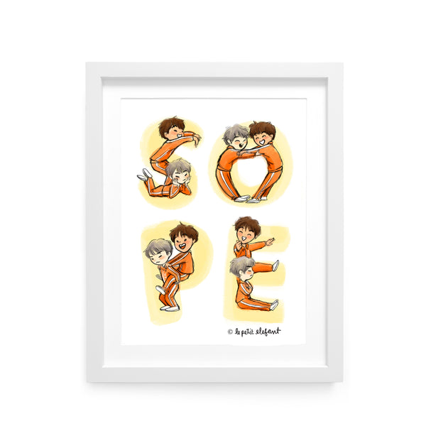 BTS SOPE - Suga & j-hope Art Print