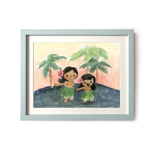 Hula Girls Art Print