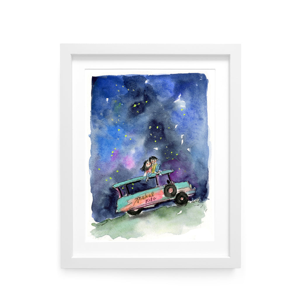 Nighttime Jeepney Limited Edition Art Print
