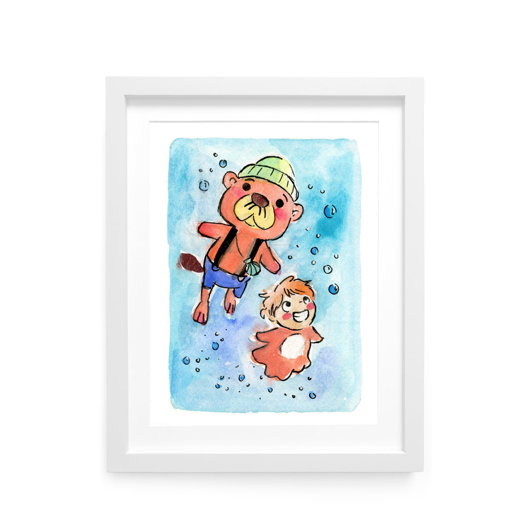 ACNH Pascal and Ponyo Limited Edition Art Print