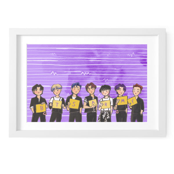 BTS Butter Line up Art Print