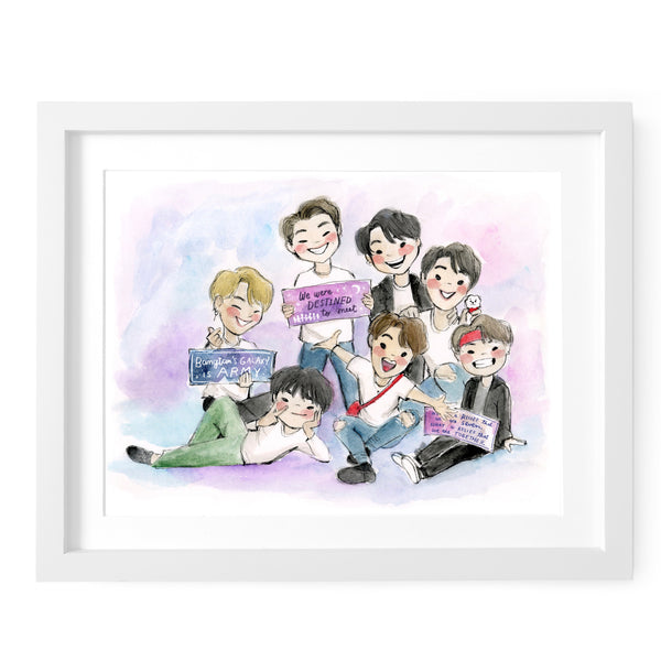 BTS Destined to Meet Art Print