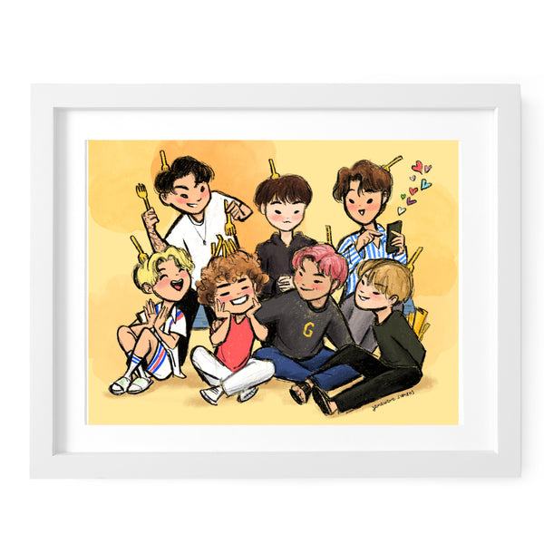 BTS Fork Ahjussi Art Print