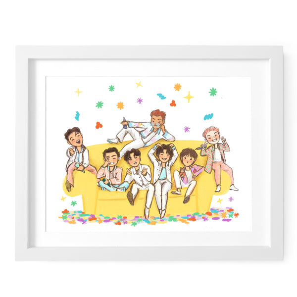 BTS Permission to Dance Art Print