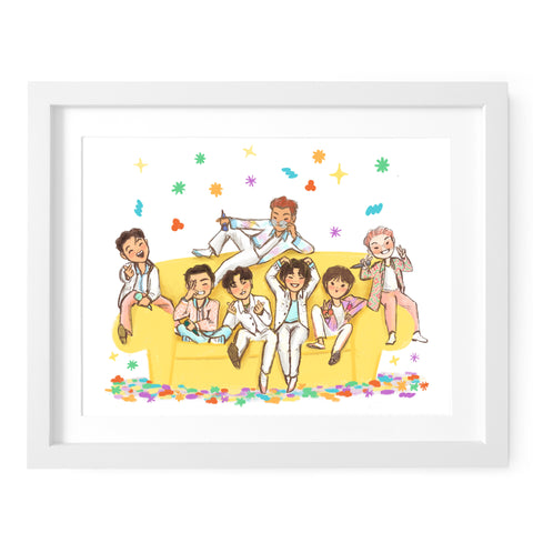 BTS Permission to Dance Art Print