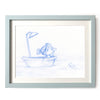 Bathtub Adventurer Art Print