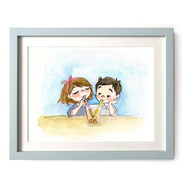 Boba Lovers Art Print