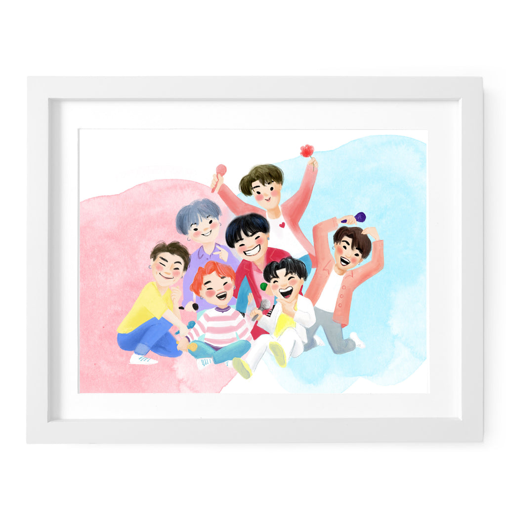 BTS Boy with Luv Art Print