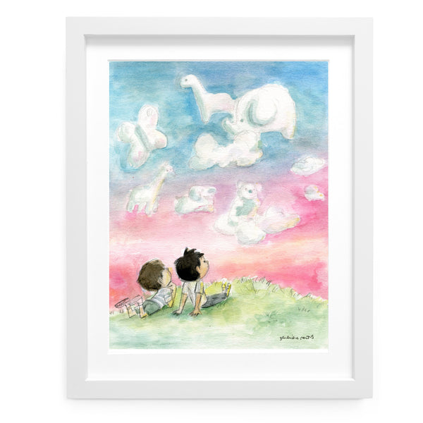 Cloud Watching Art Print