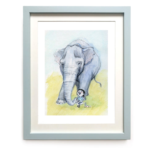 Elephant Painting Art Print