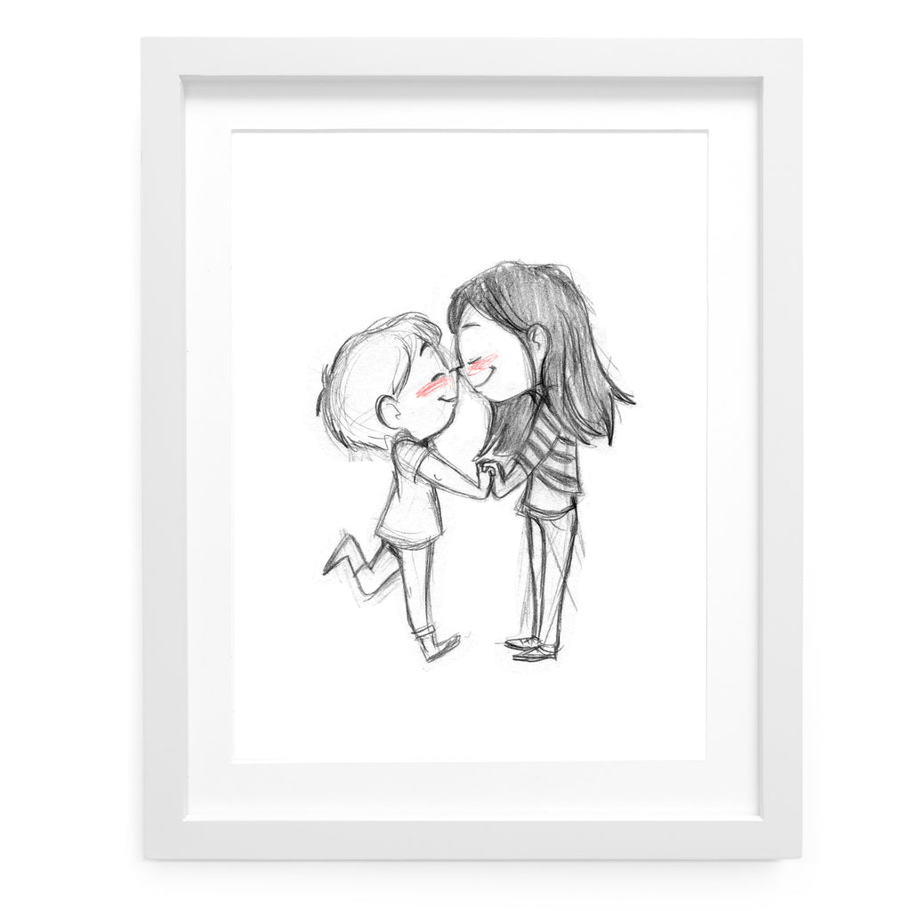 Eskimo Kiss Art Print