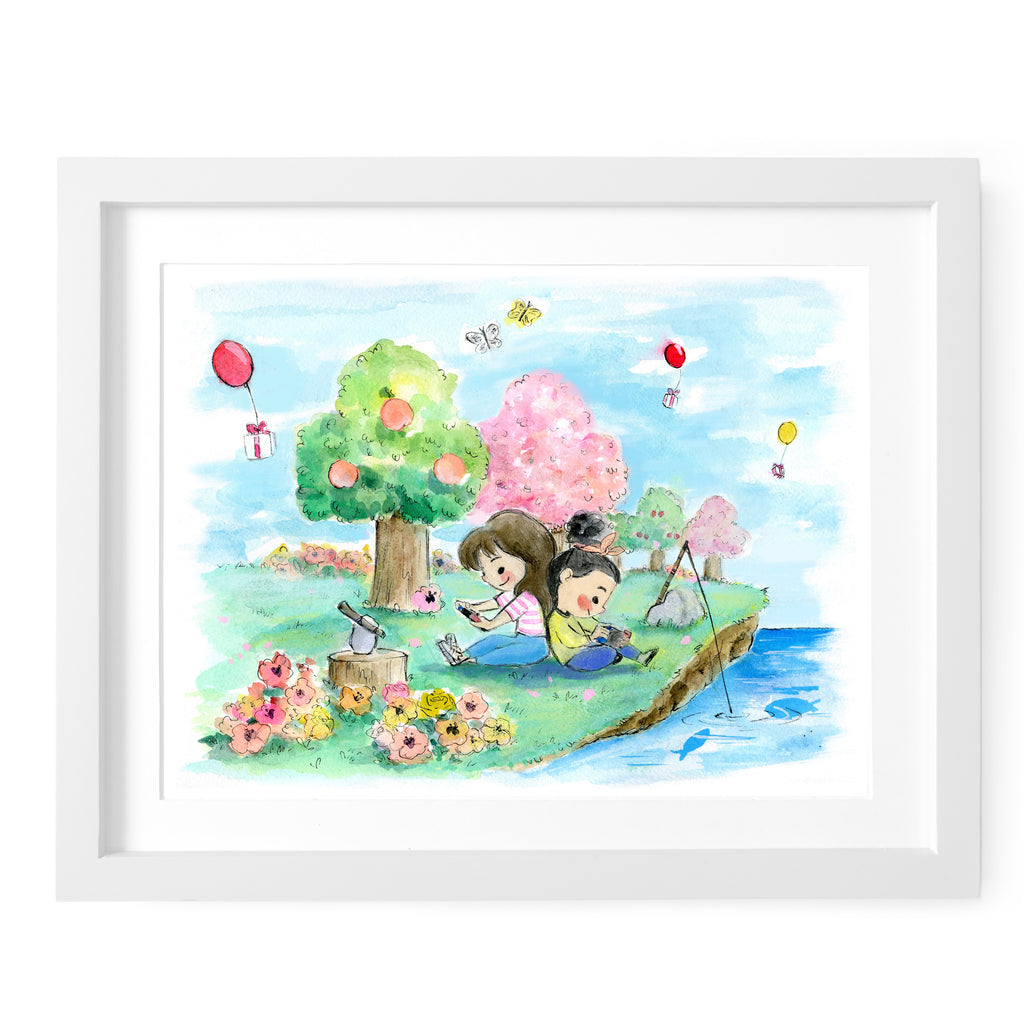 Gamer Girls Art Print