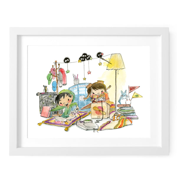 Geeky Gamers Art Print