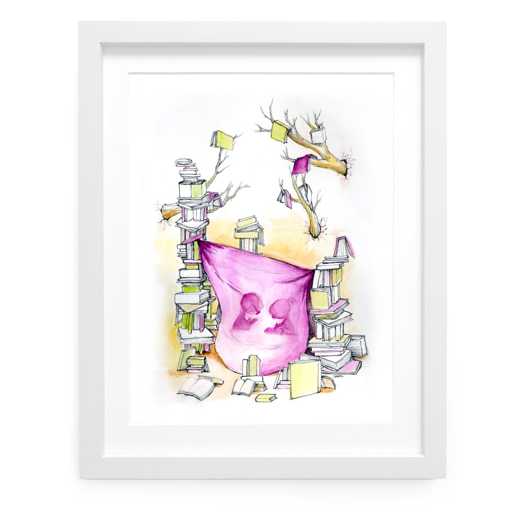 Literary Fort Art Print