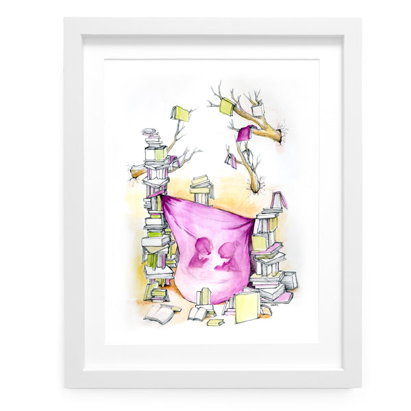 Literary Fort Art Print