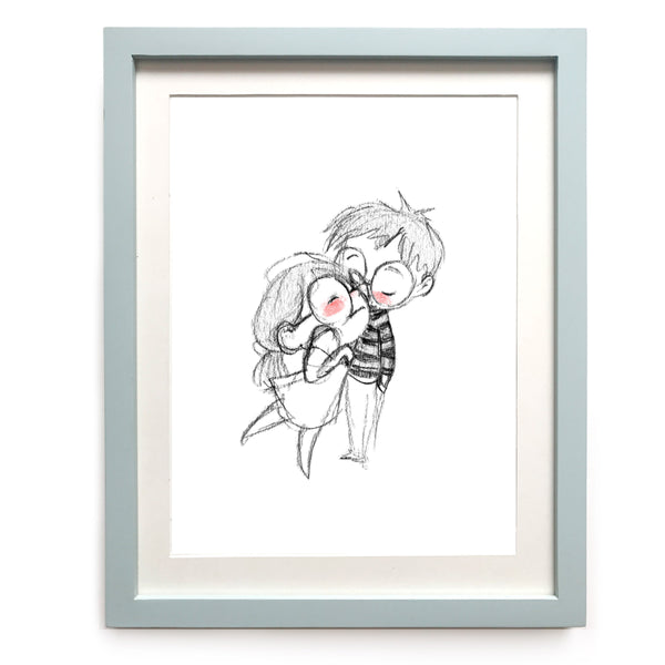 Pssst I Love You Art Print
