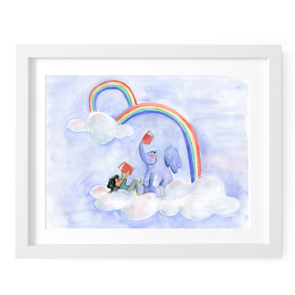 Reading Rainbow Art Print