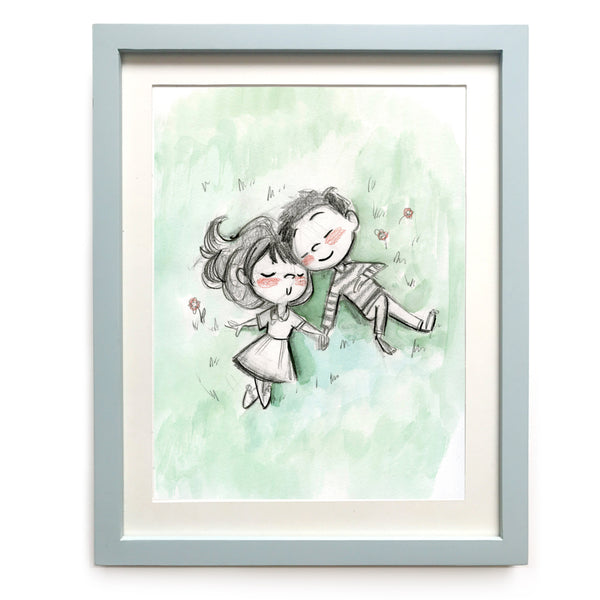 Sleepy Picnic Art Print