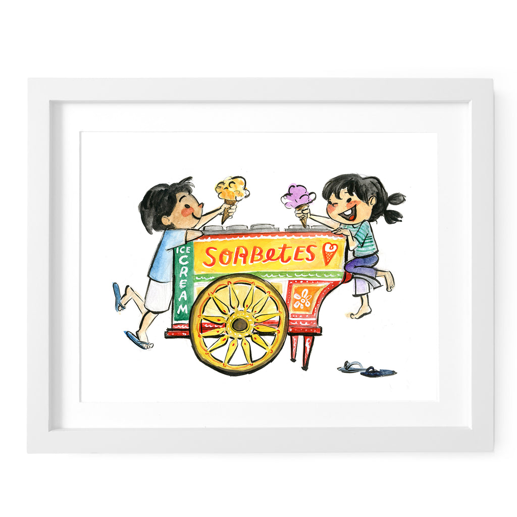 Sorbetes Art Print