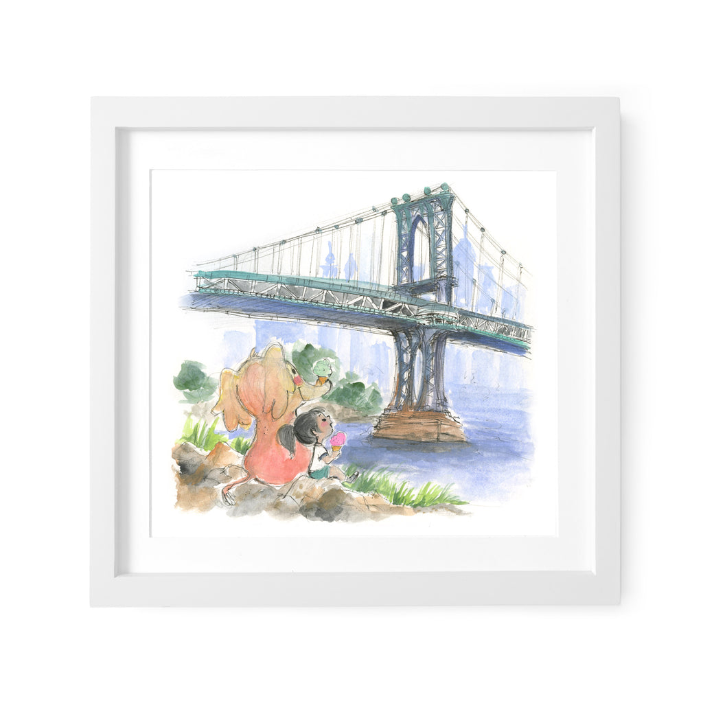 Ice Cream in DUMBO Art Print