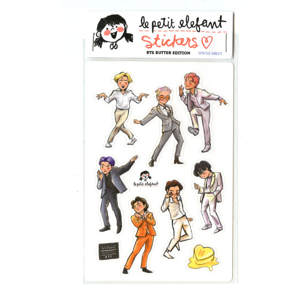 BTS Butter Sticker Sheet