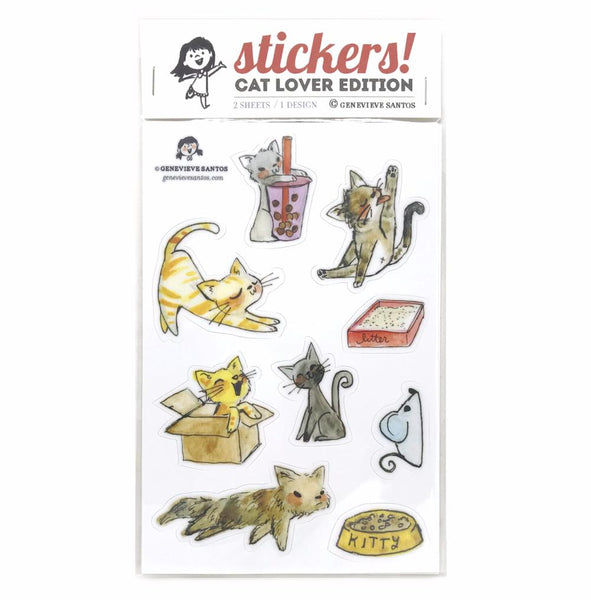 Cat Lover Sticker Set